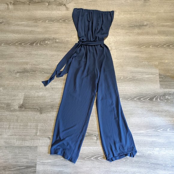 Steel Blue Sleeveless Jumpsuit  |  Forever 21 - Picture 5 of 6